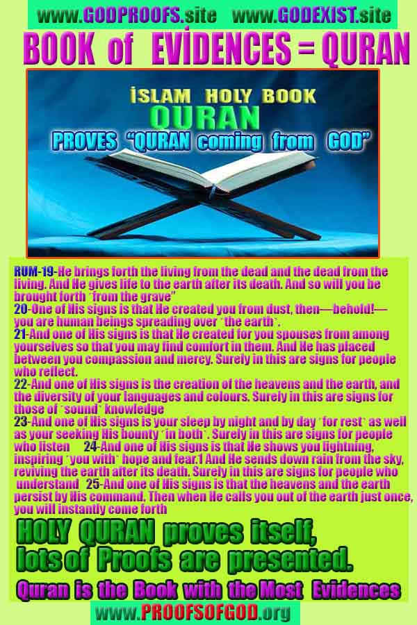 God is real, God exists here Proofs and evidences, Proofs and evidences of God