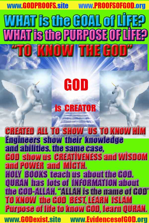Proofs and Evidences of GOD's existance